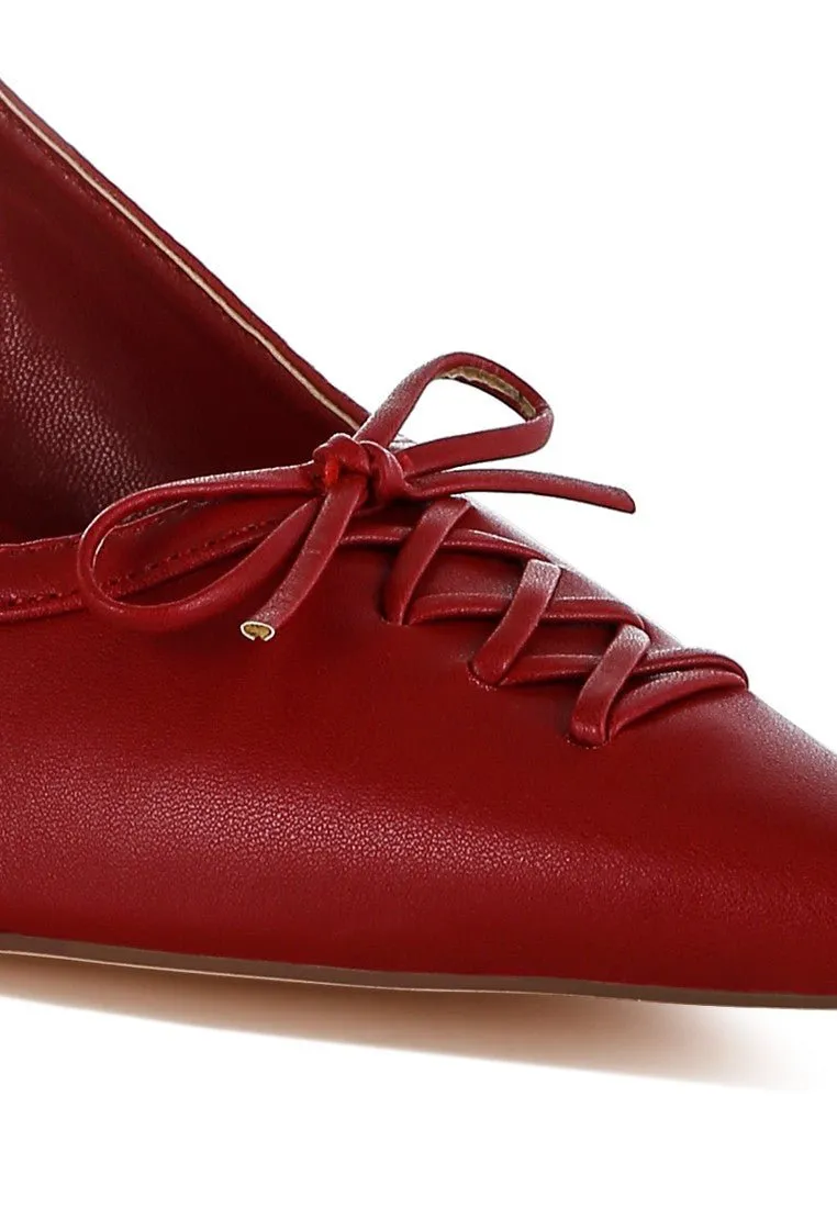 Comfortable Kitten Heel Slingback Shoes