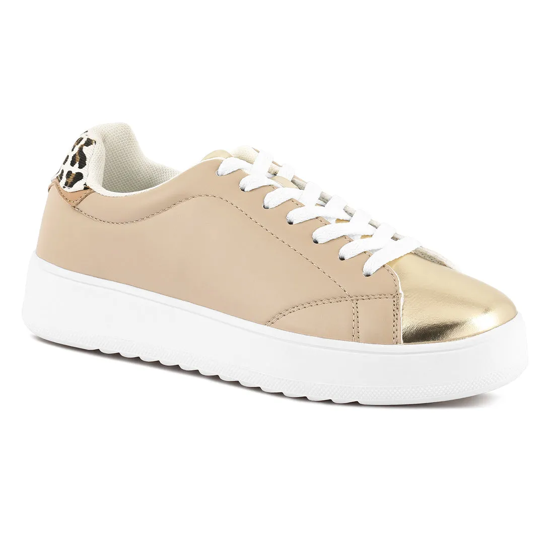 Metallic Accent Sneakers